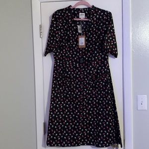 Joanie clothing black floral dress
